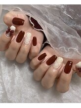 ラウレア(Laulea)/赤×リボンネイル