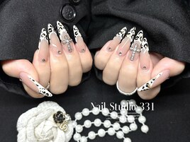 秋ネイル☆ヒョウ柄