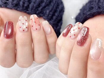 甘々バレンタインネイル♪