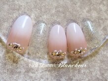 ネイルサロン ブランシュール(Nail Salon Blancheur)/ベビーピンクのスワロビジュー