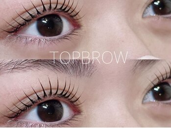 トップブロウ 福島(TOP BROW)の写真/**眉毛とまつげに品格を**パーマ専門店並みのデザインクオリティで理想のお目元の抜け感・透け感を…♪