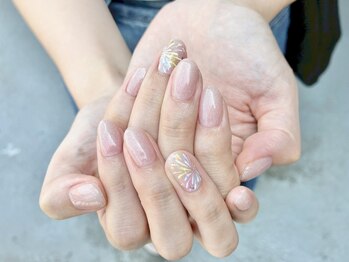 アンドシュシュネイル(&CHOU CHOU nail)/持ち込みアート