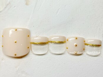 フェリーチェ(nail salon＆school felice)/フットネイル/定額制8800円/瑞江