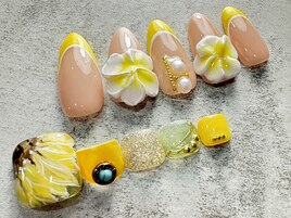 夏★お花ネイル
