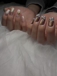 マグネットネイル　個性派ネイル