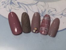 ネイルサロン リリオ(Nail Salon Ririo)/ニット×チェック柄ネイル