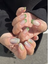 ネイルサロン シェリ(NAIL SALON Cheri)/フレンチとニュアンス組み合わせ
