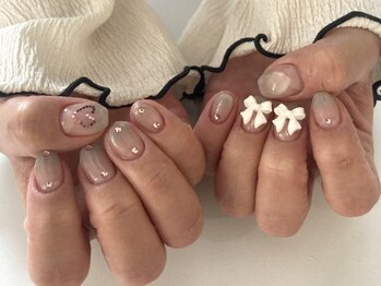ネイルメゾン 池袋店(NAIL MAISON)/韓国グラデリボン¥10550