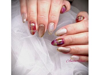 アネラネイル(Anela Nail)/カラフルチェック♪