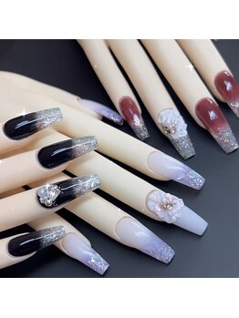 プールヴー☆オングル/成人式ネイル