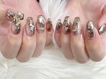 ネイルサロン ラグジェ(Nailsalon LUXE)の写真/長持ちする高技術が好評◎季節に合わせたトレンドデザインが人気!【写真:定額ジェル90分つけ放題¥11000】