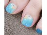再来【FOOT】当店人気☆定額ジェルデザイン■フットバス+甘皮ケア付