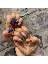 エムスラッシュ ネイル たまプラーザ(M.SLASH)/アシンメトリーネイル