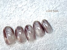 ルークネイル 恵比寿店(LUKE NAIL)/クリアマーブルスキニーミラー