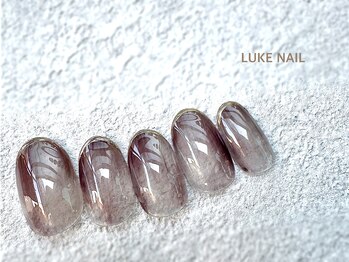 ルークネイル 恵比寿店(LUKE NAIL)/クリアマーブルスキニーミラー