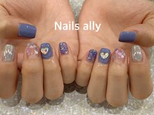 ネイルズアリー 立川店(Nails ally)/ユニコーン×ハートパーツ