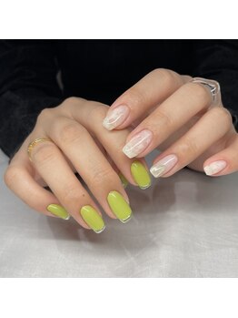 ミントリーフ バイ リート(Mint leaf by Reat)/ピスタチオ×ホワイトマーブル