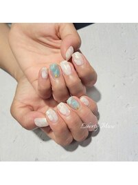 水彩アートネイル