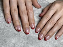 エレガネイル(elega nail)/バレンタイン*フレンチネイル