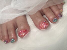ヨーヨー★フット★夏ネイル★