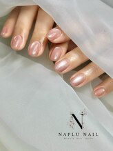 ナプラネイル(Naplu nail)/シンプル　マグネットネイル
