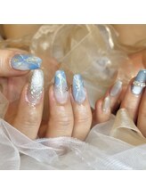 ティアベス(Tia Bess)/ブルーもやもやニュアンス♪