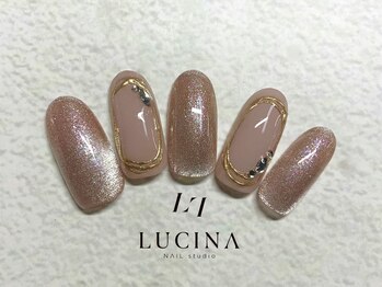 ネイルスタジオ ルキナ(LUCINA)/T-136 大人可愛ニュアンスネイル