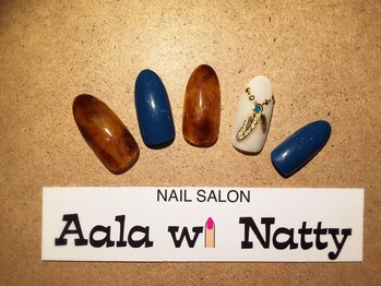 アラ ウィー ナッティー ネイル 北千住店(Aala wi Natty nail)/ベッコウ×フェザー