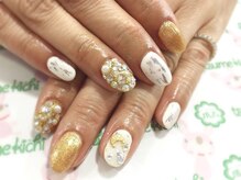 ネイルサロン 爪吉/敷き詰め＆ホイルアート