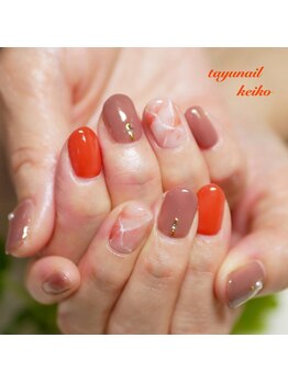 たゆ ネイル(たゆnail)/秋冬☆大理石