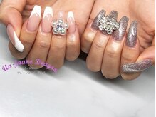 アン ジョーヌドラゴ/【ロングネイル】アシメネイル