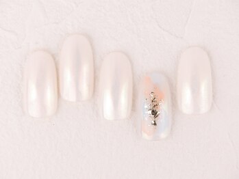 パステルミラーネイル