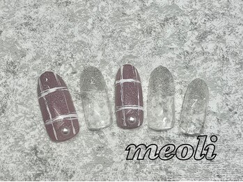 ミオリィ(meoli)/ラメグラ＋チェックアート