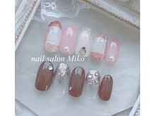 ミコ(Miko)/冬チェック　ピンク　パラジェル