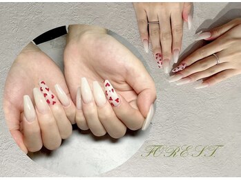 フォレスト(FOREST Hair&Nail)/ハートのペイントアート