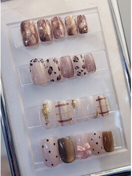 バタフライジュエル 本店(ButterflyJewel)の写真/【季節コース¥7,700~】誰もが思わず見惚れるモテ可愛デザインを揃えてお待ちしています☆ワンカラー¥4,980~