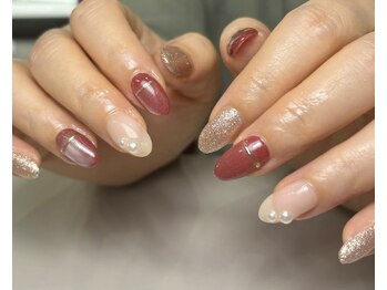 ニアウネイル(niau nail.)/magnet×red nail