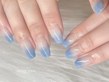 ブルーラメグラデ