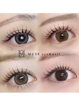 ミューズ(MUSE)の写真/豊富な長さ・カール・カラーで、理想のまつげへ導く！きっと好きなデザインに出会える◎