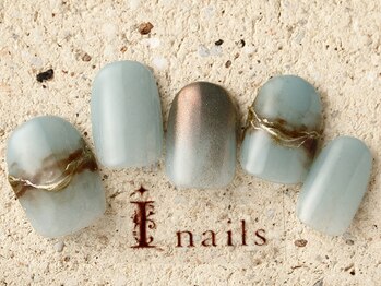 アイネイルズ 町田店(I nails)/ダスティーブルーミラー 8480円