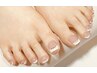 NAIL　フット　フレンチ　平日￥6,300 土日祝￥6,600