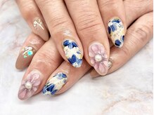 ディーネイル 京橋(D-nail)/立和名/上品フラワーネイル