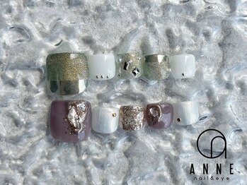 アンネ 梅田 ALLYS店(ANNE)/foot art design8月☆パラジェル