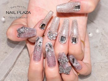 ネイルプラザ 河原町OPA店(NAIL PLAZA)の写真/大バズり間違いナシ！中国系ワンホンネイルも目が離せない◎【10本長さ出し★アートし放題】