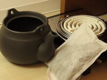 温活ルーム たまご肌の雰囲気（お悩み別よもぎパック　土鍋でしっかりよもぎのスチーム♪）