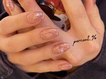 パーセント(percent.%)/きらきらネイル