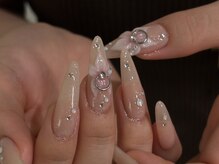 ハチイチイチサン(8113)/海外ネイル/長さだし/夏ネイル