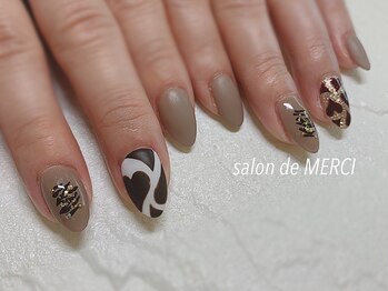 サロン ド メルシー(Salon de MERCI)/バレンタイン nail☆