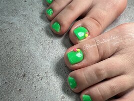 neon foot nail♪