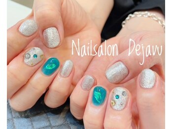 デジャヴ(Dejavu)/１本アート+ストーンネイル